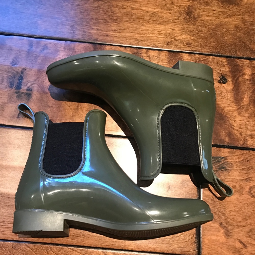 JCrew Green Booties